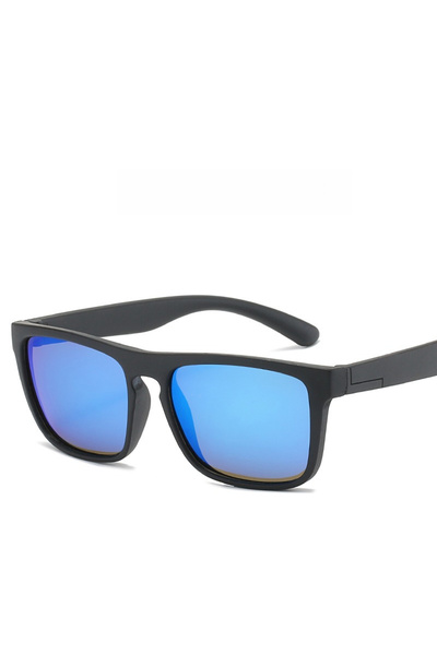 Choice1 Black Blue Children's Silicone Lustrous Film Sunglasses Outdoor Trave...