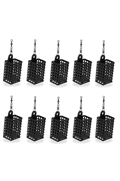 Choice 10PC Square-10g 10PCS Fishing Tackle Feeder Cage Stainless Steel Lure ...