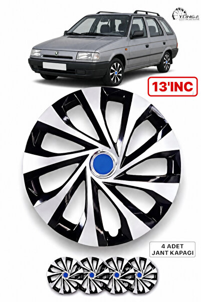 YONGA OTO AKSESUAR SKODA FORMAN Jant Kapağı 13 İnç Kırılmaz 4'lü + 4 Amblem +...