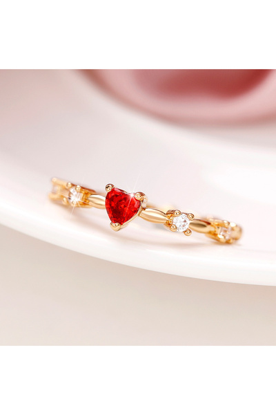 Choice 6 F1698 Huitan Chic Dainty Thin Ring Female Daily Wearable Jewelry wit...