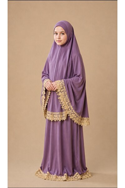 KanatGo Girl's Prayer Set – 2-Piece Worship Set with Headscarf