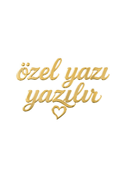 photonom Kişiye Özel Altın Aynalı Pleksi Arkası Yapışkanlı | Süslemelere Uygun