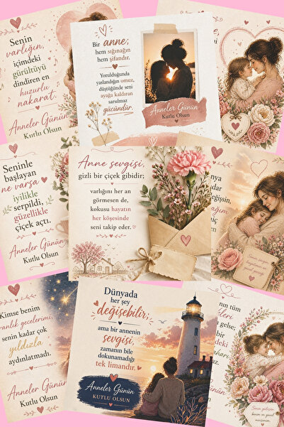 giftkonsept Ειδικό σετ καρτ ποστάλ για τη γιορτή της μητέρας, 18 τεμάχια, Συν...