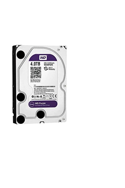Wd 4Tb 3.5 Purple WD40PURX Sata3 5400RPM 64MB 7-24 Guvenlık Harddisk