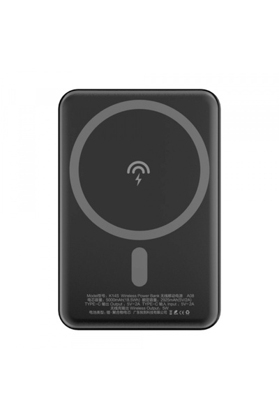DUDAO Baterie Externa Wireless K14S, 5000mAh, 10W, PD + QI, 1 x QI - 1 x USB-...