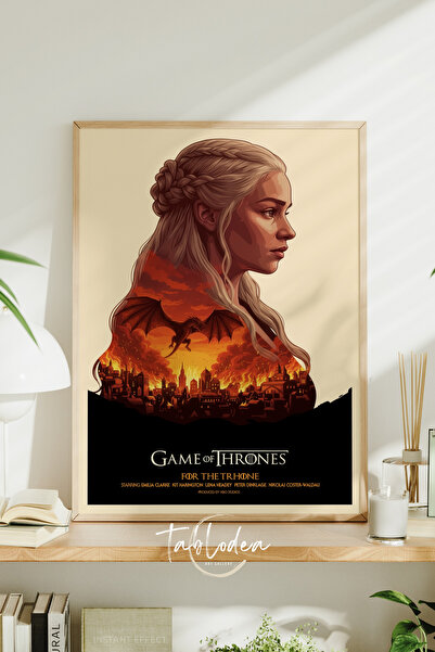 tablodea Ζωγραφική τοίχου Game Of Thrones Khaleesi, Πίνακας με κορνίζα TD Gam...