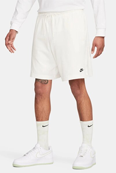 Nike Sportswear Club Knit Short White Pamuklu Erkek Şort Beyaz