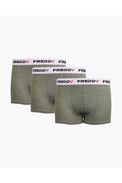 FREDDY Men’s Sports Boxers 3-Pack Olive – Breathable Boxer Shorts for Men