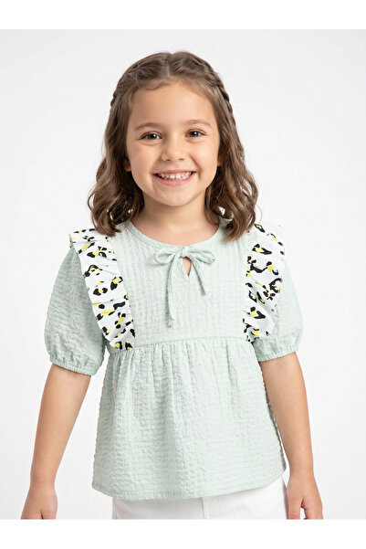 Cortigiani Girls Blouse with Frills