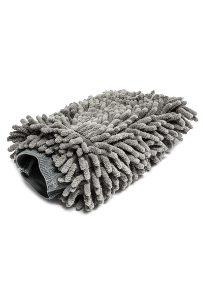 eR D L Microfiber car wash mitt, light gray, 20x25cm,