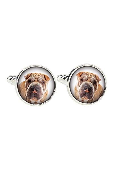 Art - Dog Shar Pei - cufflinks, a shirt accessory, a shirt pendant from the A...