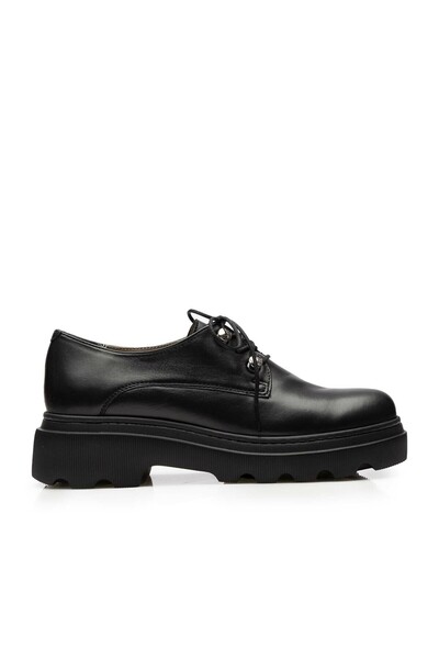 UrbanShoes Pantofi casual damă din piele naturală,Leofex - 346-1 Negru Box
