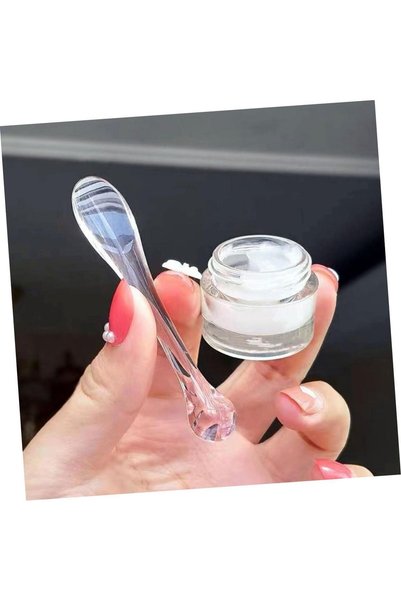 FlowByMire.ro SET 3 piese Spatulă de masaj facial cu rolă pentru ochi – Pentru penetrarea cremei și liftingul conturului, Negru