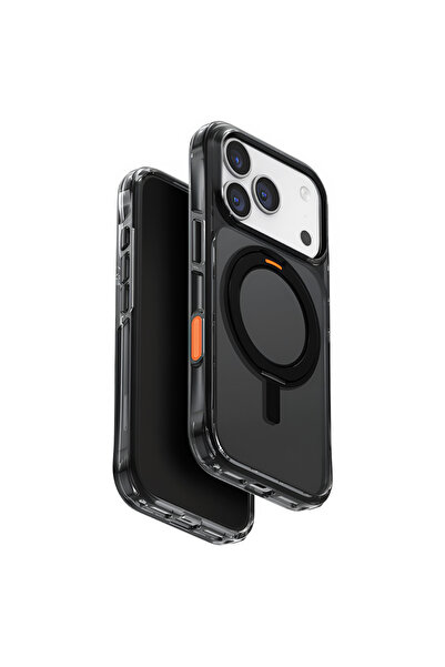 Stef's Cat Θήκη iPhone 17 Pro Max, Γάτα του Στεφ, Swivix 360 °   Σταντ, μαύρο