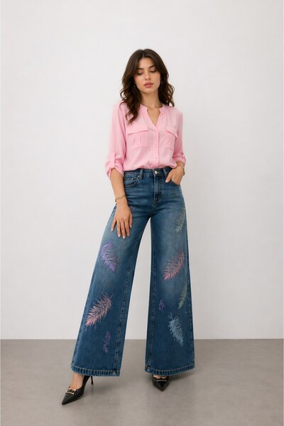 centilmen Onix Stone Embroidered Trousers 5021