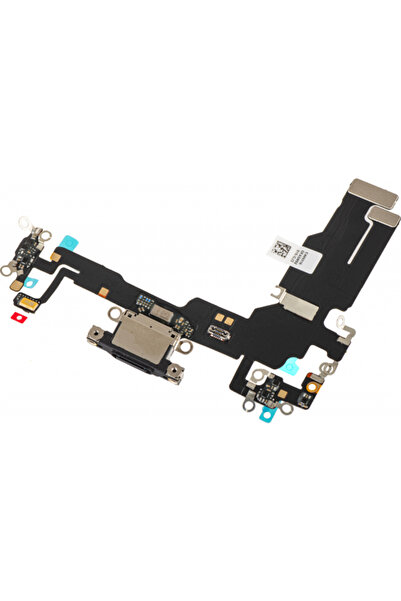 Aftermarket Banda cu Conector Incarcare - Microfon Apple iPhone 15, Negru