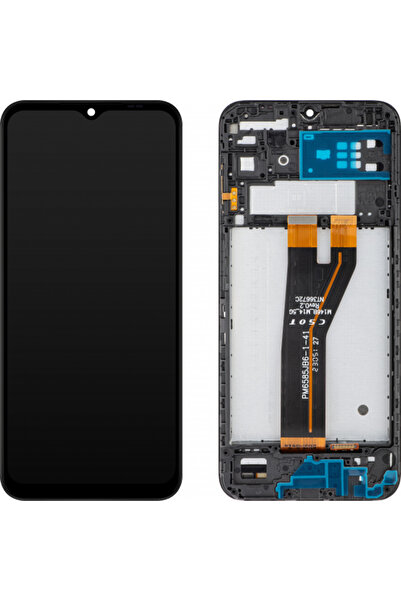 Stef's Cat Οθόνη αφής συμβατή με Samsung Galaxy M14 5G M146, με πλαίσιο, Μαύρο.