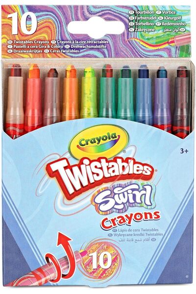 Crayola Swirl Mini Twistable Crayons - 10 Pieces