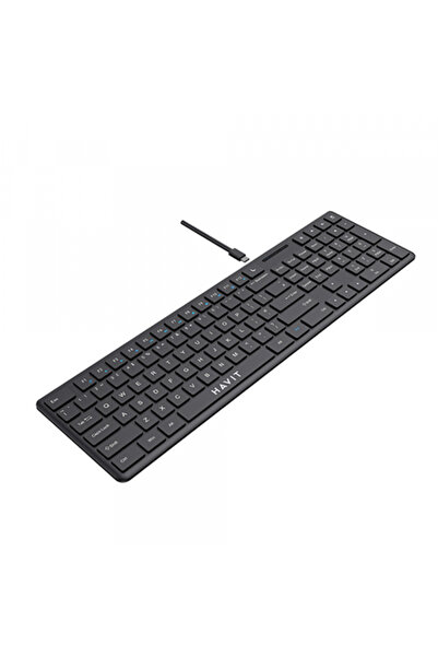 Havit Tastatura Wired USB KB252, USB-C, 1.5m, Neagra