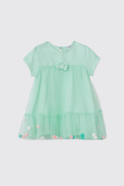 Panço Baby Girl Mint Dress