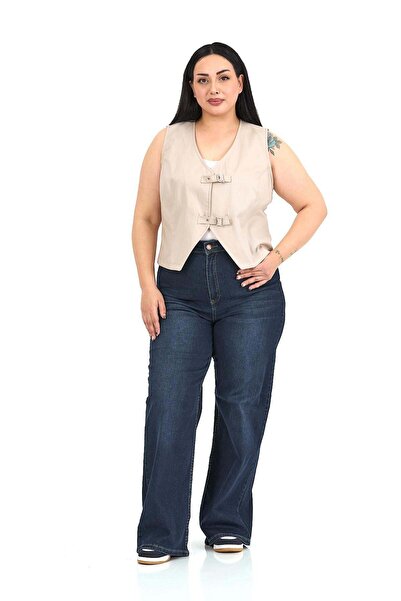 DISENTIS MODEST Γιλέκο μεγάλου μεγέθους με αγκράφα από βαμβακερή γαμπαρντίνα ...