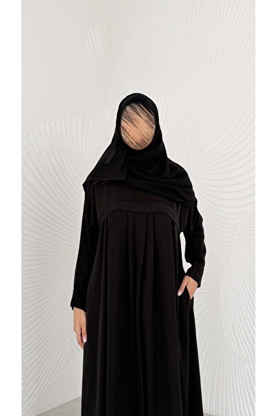 AYA Mwo011 - Abaya Packaged with Wide Folds and Hidden Chest Pocket for Hajj ...