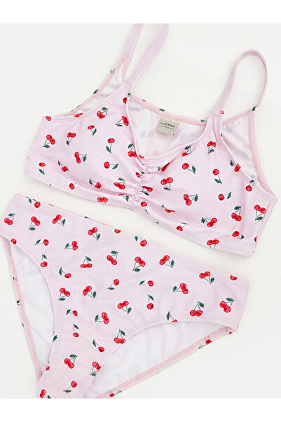 LC Waikiki Kiraz Baskılı Kız Çocuk Bikini