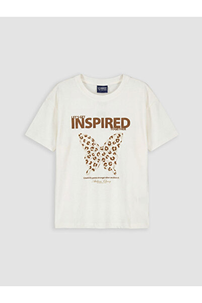 LC Waikiki تي شيرت بناتي مطبوع عليه I Butterfly من Freezen Store