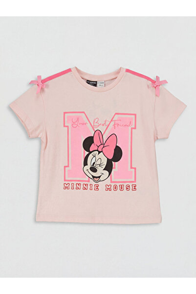 LC Waikiki Minnie Mouse Printed Girls' T-Shirt and Shorts