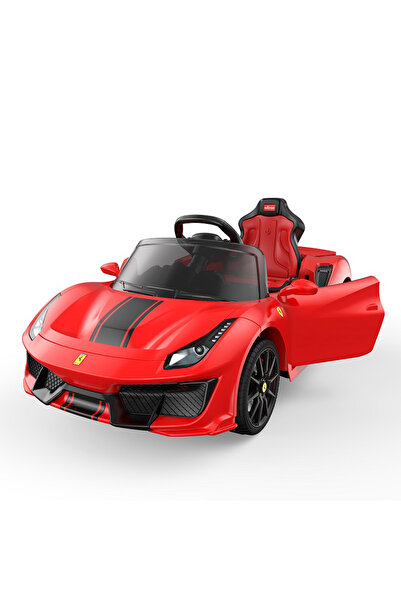 Rastar Masinuta electrica cu telecomanda, Rastar, Ferarri 488 Pista, 12V, Rosu