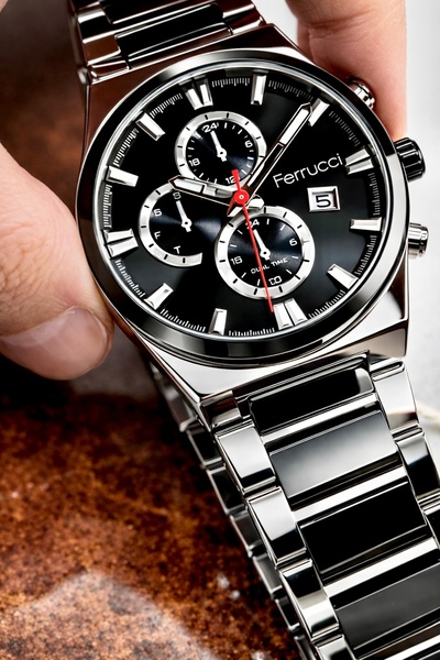 Ferrucci Ferucci̇ Men's Wristwatch New Season Stainless Steel Waterproof with...