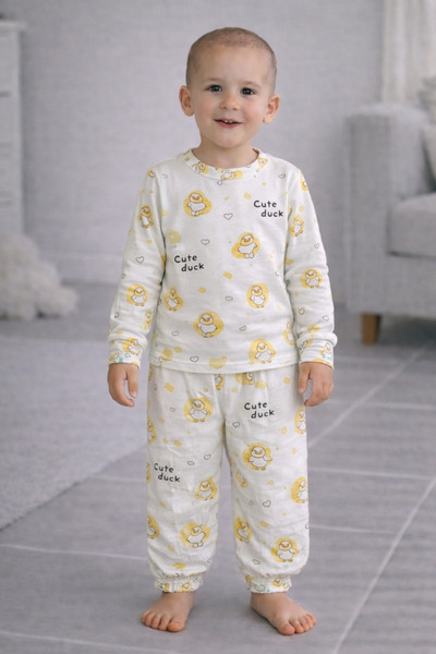 MODABOX Set de pijamale pentru băieți, 2-13 ani, unisex, 100% bumbac, din bum...