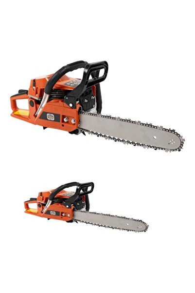 E-ANAMAG Σετ 2 αλυσοπρίονων βενζίνης German Meister 4kw, 68cc, 5.4hp, πορτοκαλί