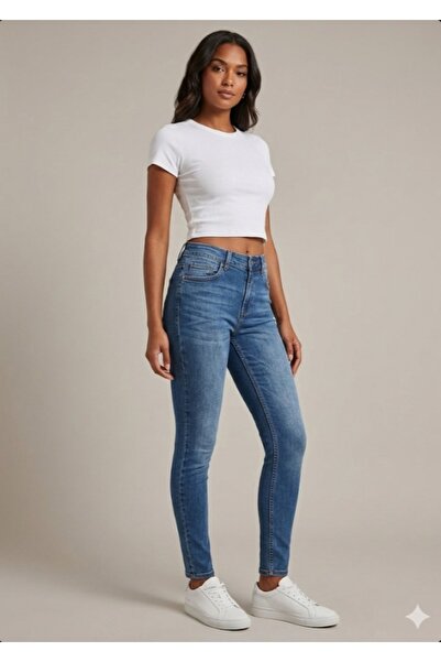 FDN Ψηλόμεσο Skinny Jean - Τζιν παντελόνι με στενό τελείωμα από Lycra