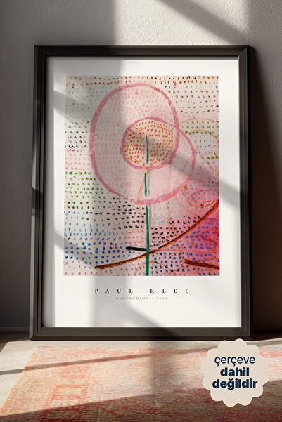 Persona Istanbul Paul Klee "Blossoming" - Soyut Sanat Posteri (Çerçevesiz)