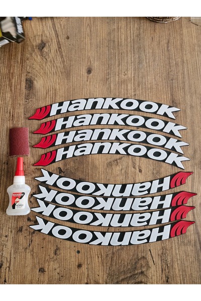 ASTUNİNG HANKOOK lastik yazısı sticker arma şerit 3D 8 adet