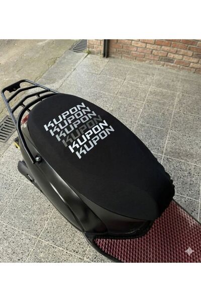 labaxe Coupon Black Black Patterned Combed Motorcycle Cover -Motor