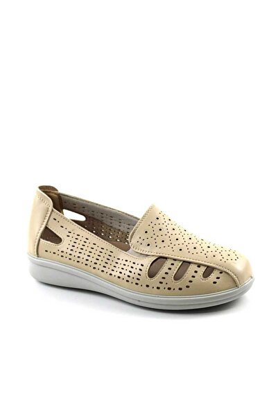 mm Pantofi comozi de dama , perforati GG2-BEIGE