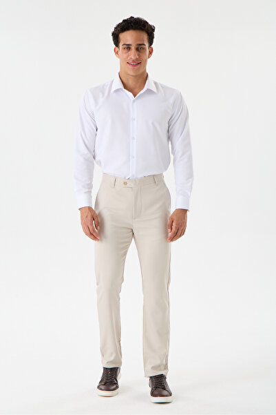Ferro Como Erkek İtalyan Kesim Slim Fit Şık Esnek Modern Kumaş Pantolon