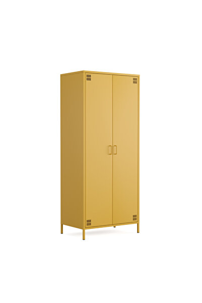 Furni24 Pera Metal Elbise Dolabı, Soyunma Dolabı, İki Kapılı, 80,50 x 50 x 18...