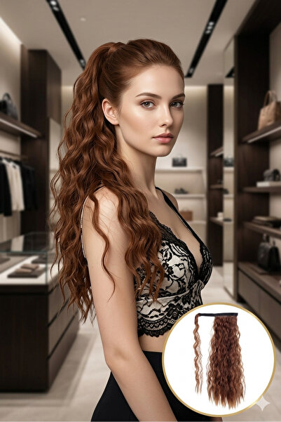 Chestnut Wavy Ponytail Color No:30