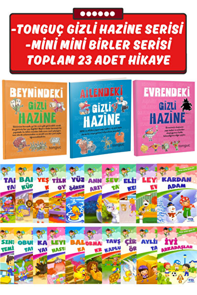 Tonguç Yayınları Beynindeki Gizli Hazine+Ailendeki+Evrendeki Gizli Hazine+Min...