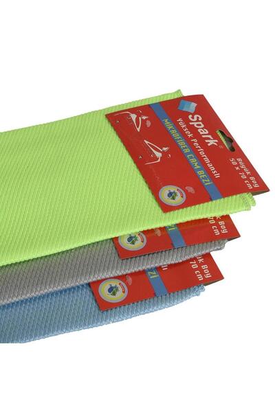 Alezy Spark M2311 Mikrofiber Cam Bezi 70x50cm (Karışık Renk)