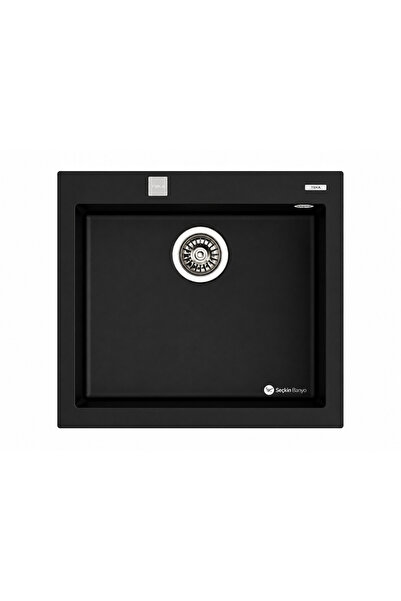 Teka FORSQUARE GRANİT EVYE TEK GÖZ 57X50 SİYAH (115230005)