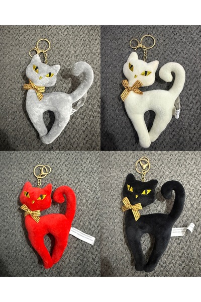 Toy 15 cm Plush Cat Keychain