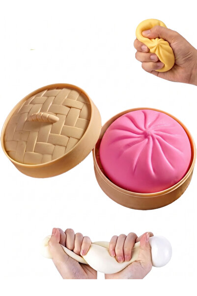REZZOSS Premium Dumpling Squishy Fidget Toy – Soft Bao Bun Stress Relief Ball...