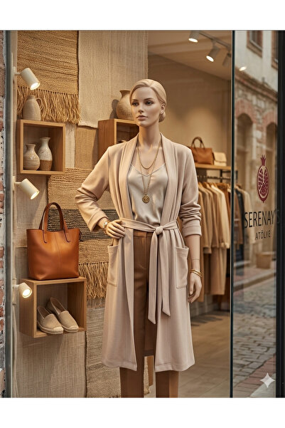 MODA krem rengi blazer ceket