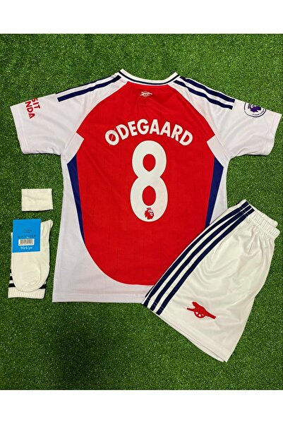 BREATHLESS Arsenal 2024-25 Yeni Sezon Martin Ødegaard İç Saha Çocuk Forması 4...