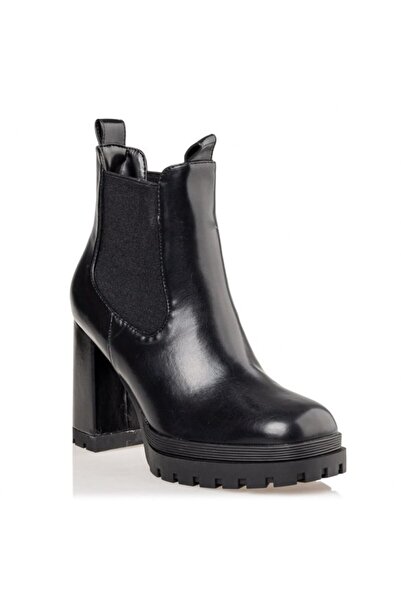 Envie Shoes Γυναικεία Μποτάκια BLOCK HEEL BOOTIES V45-16169-34 Μαύρο