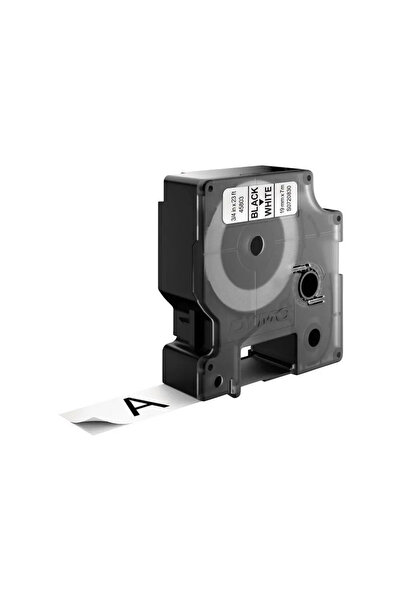 Dymo D1 - Glänzend - Schwarz auf Weiß - Rolle (1,9 cm x 7 m)